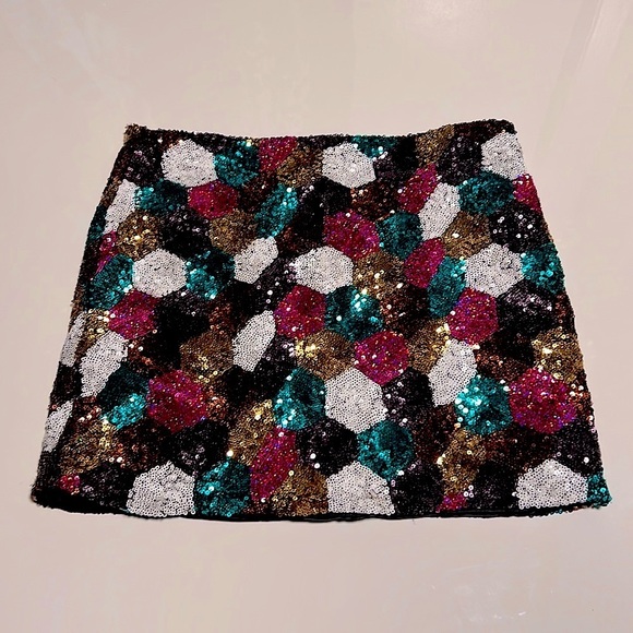 Sequins Mini Skirt - Picture 4 of 4